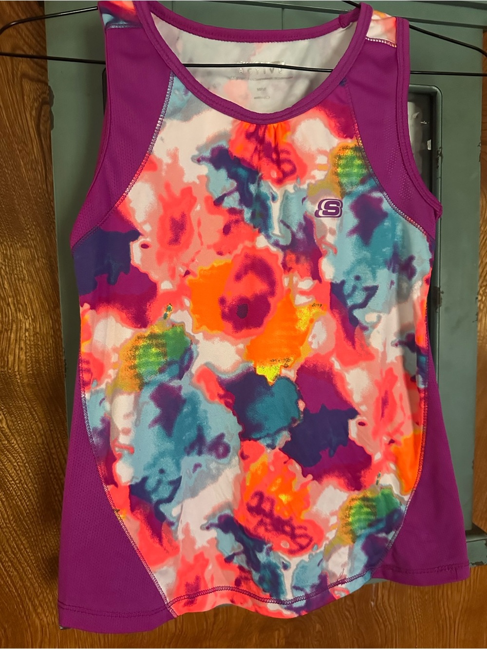 Skechers Bright Magenta Multi-Color Girls' Athletic Tank